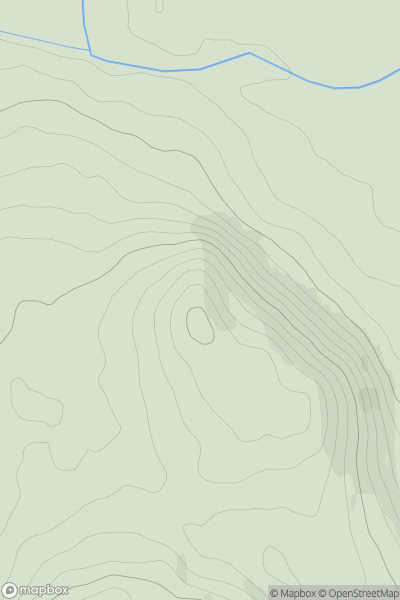 Thumbnail image for Pinnacle Hill [The Glenkens to Annandale] showing contour plot for surrounding peak
